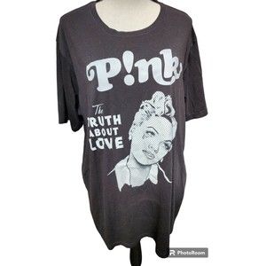 Pink The Truth About Love Black T-Shirt Size 2X 2012 Band Pop Rock